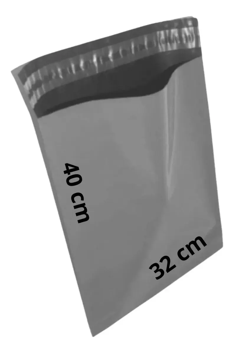 Kit 100un Envelope Segurança Er Embalagens 32x40cm Preto Lacre Inviolável