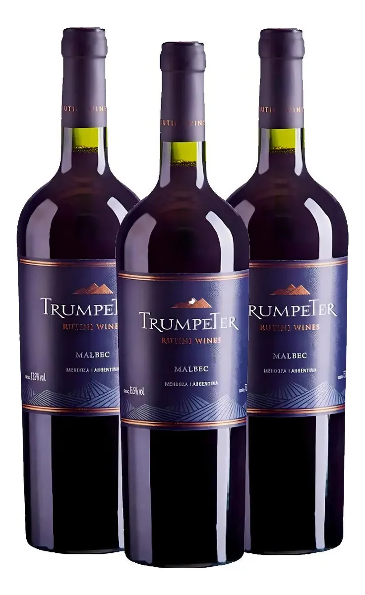 Kit 3 Vinhos Trumpeter Malbec 750ml