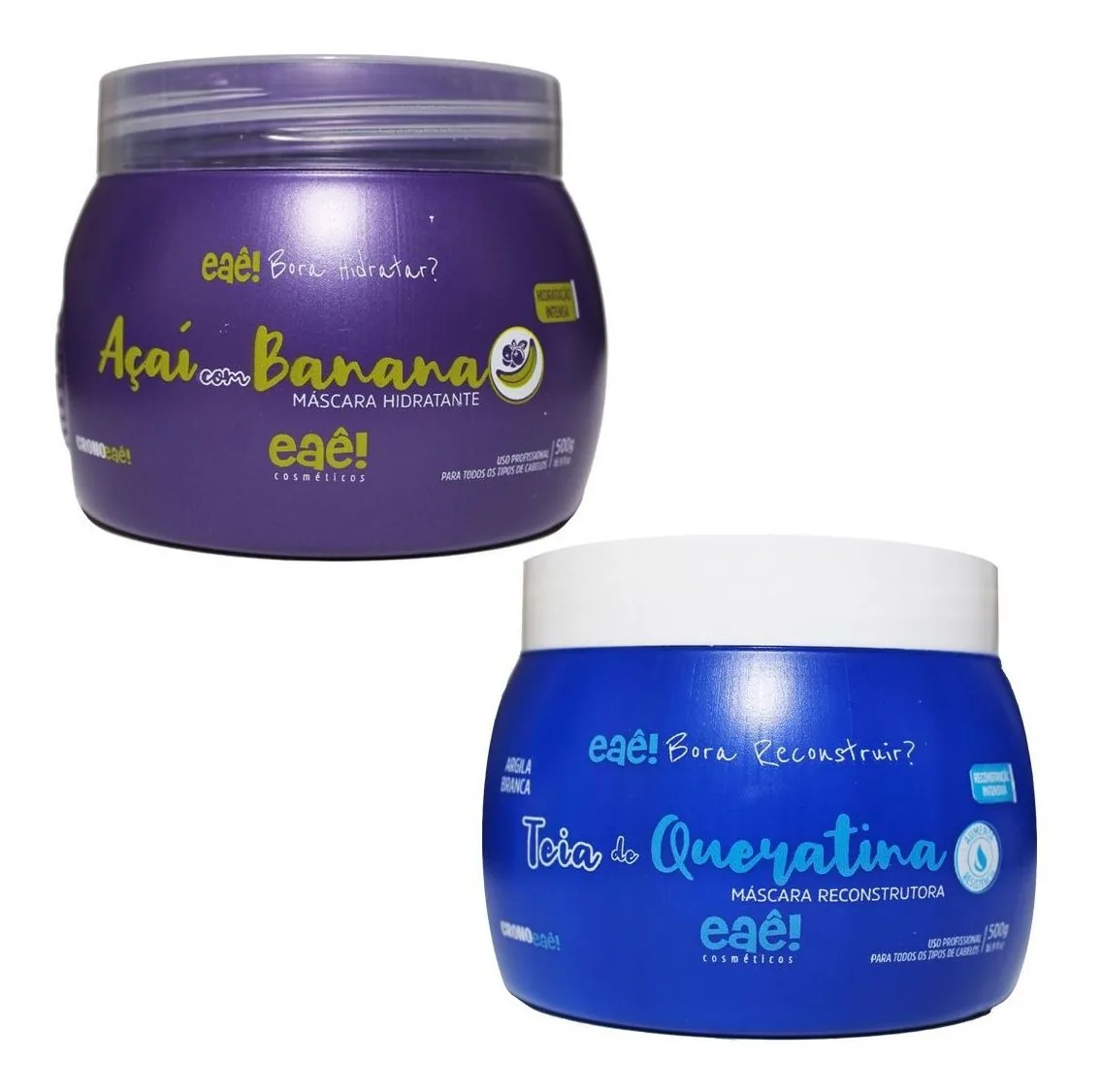 Eae Hidratação Intensa Teia + Banana Com Açai 2x500gr