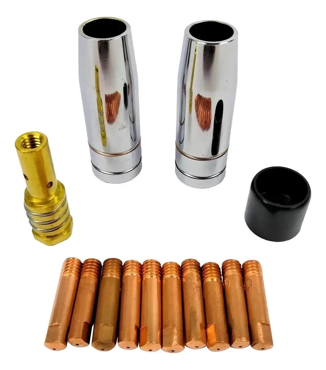 Kit Consumíveis Mig/mag Ponteira Simples 14 Peças - V8brasil