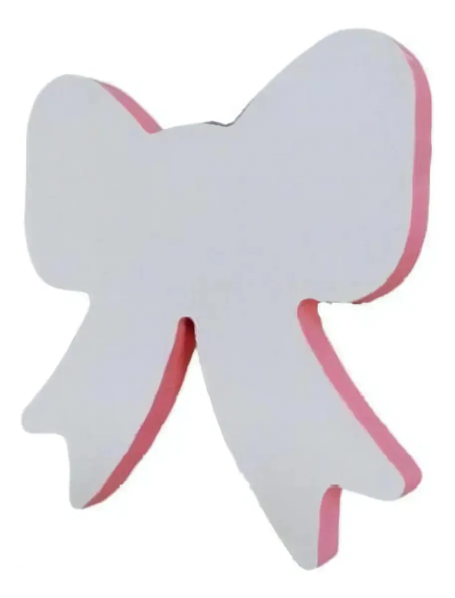Pendurador De Parede Laço Com Borda Rosa