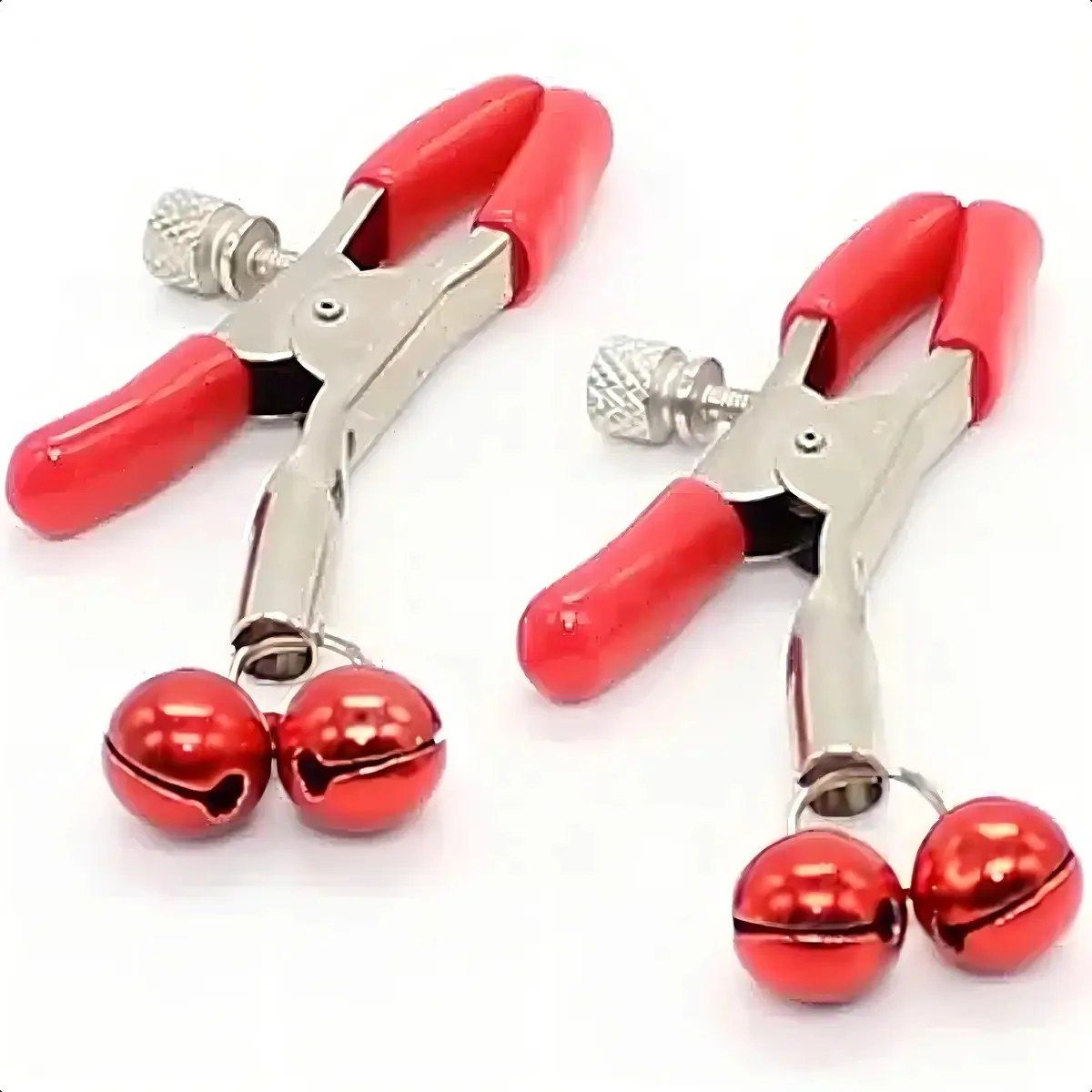 Grampos Seios Adorno Prendedor Mamilos Sadomasoquismo Excita Cor Vermelho