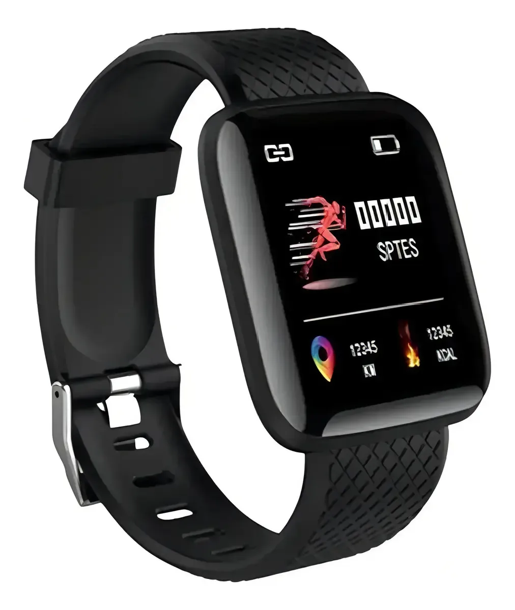 Relógio Smartwatch D13 Android Notificações Bluetooth Preto