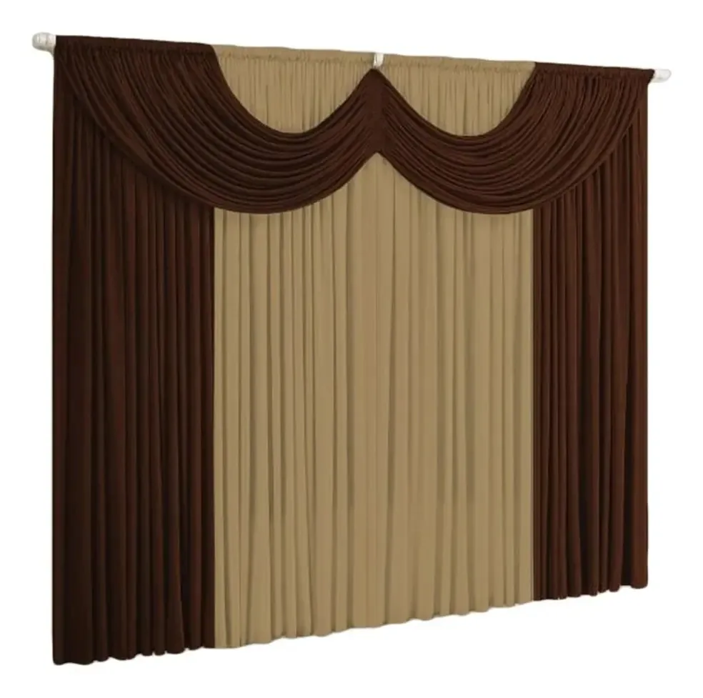 Flobelle Confeccoes Paris De 2.8m X 3m Liso Cor Tabaco E Avelã - Unidade De 1