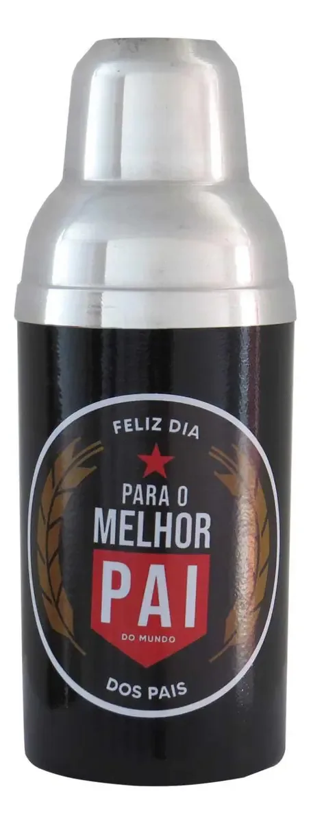 Porta Garrafas 600 Ml Dia Dos Pais Preto