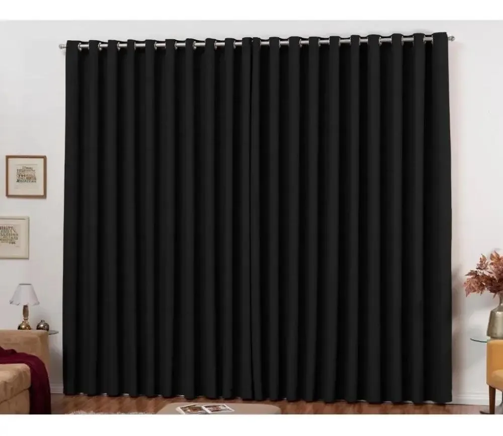 Cortina Blackout Dakar 2,80x1,70m Bloqueia Claridade - Preto