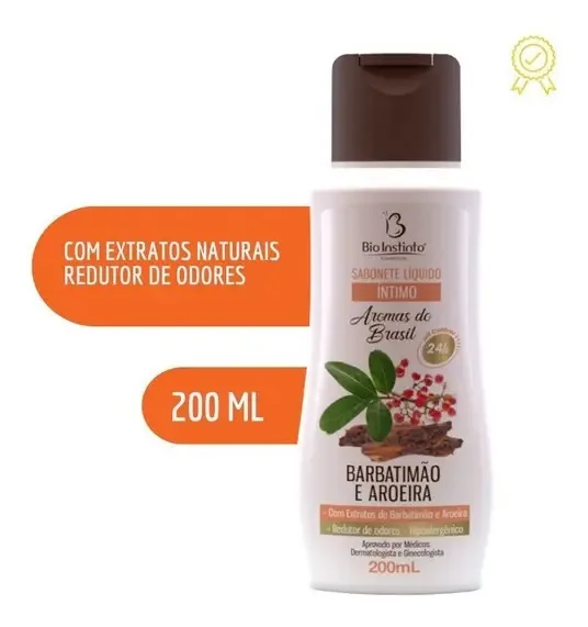 Kit 36 Sabonetes Íntimo Liquido Barbatimão E Aroeira