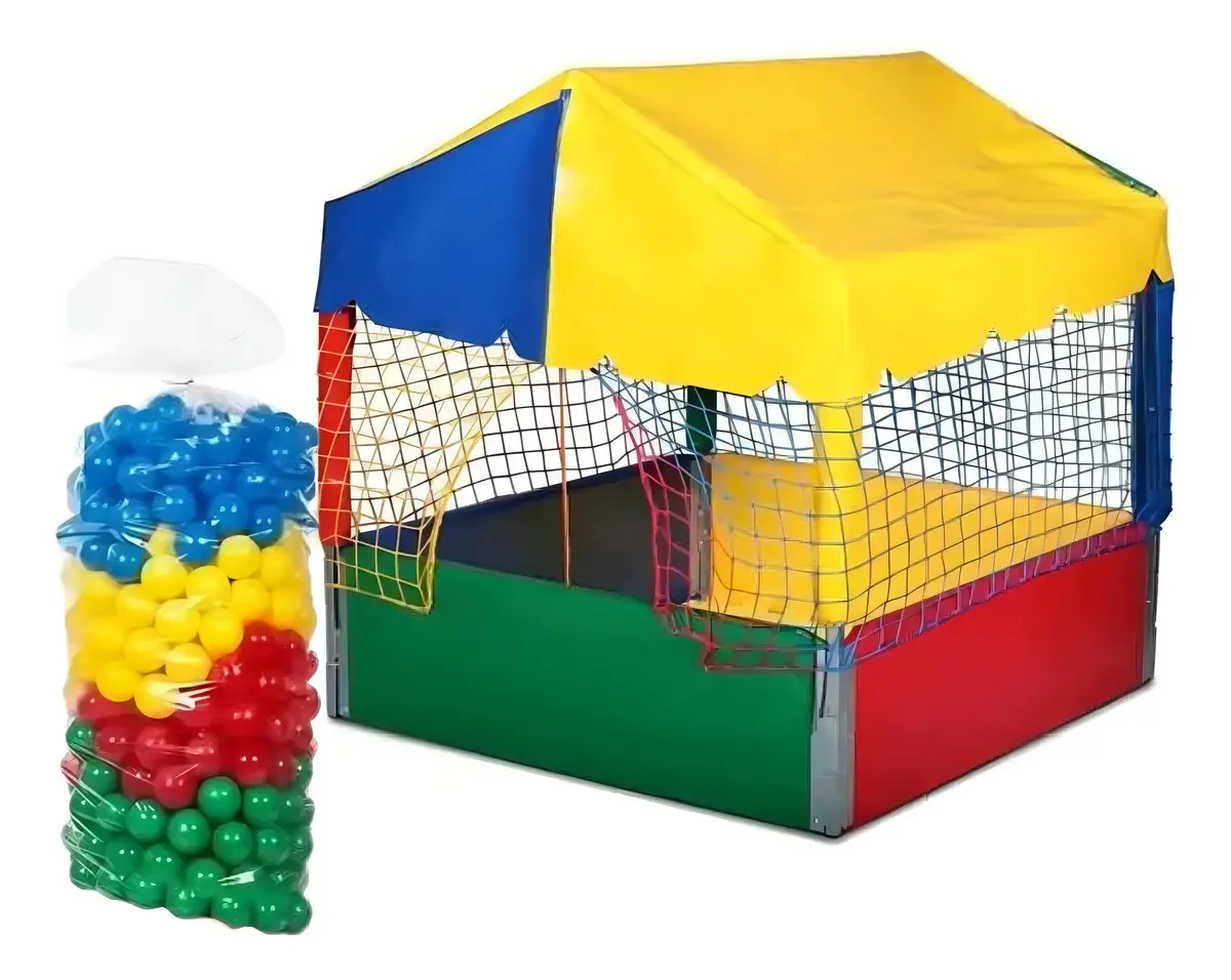 Piscina de Bolinhas D'Lucca 1m x 1m com 500 Bolinhas Coloridas