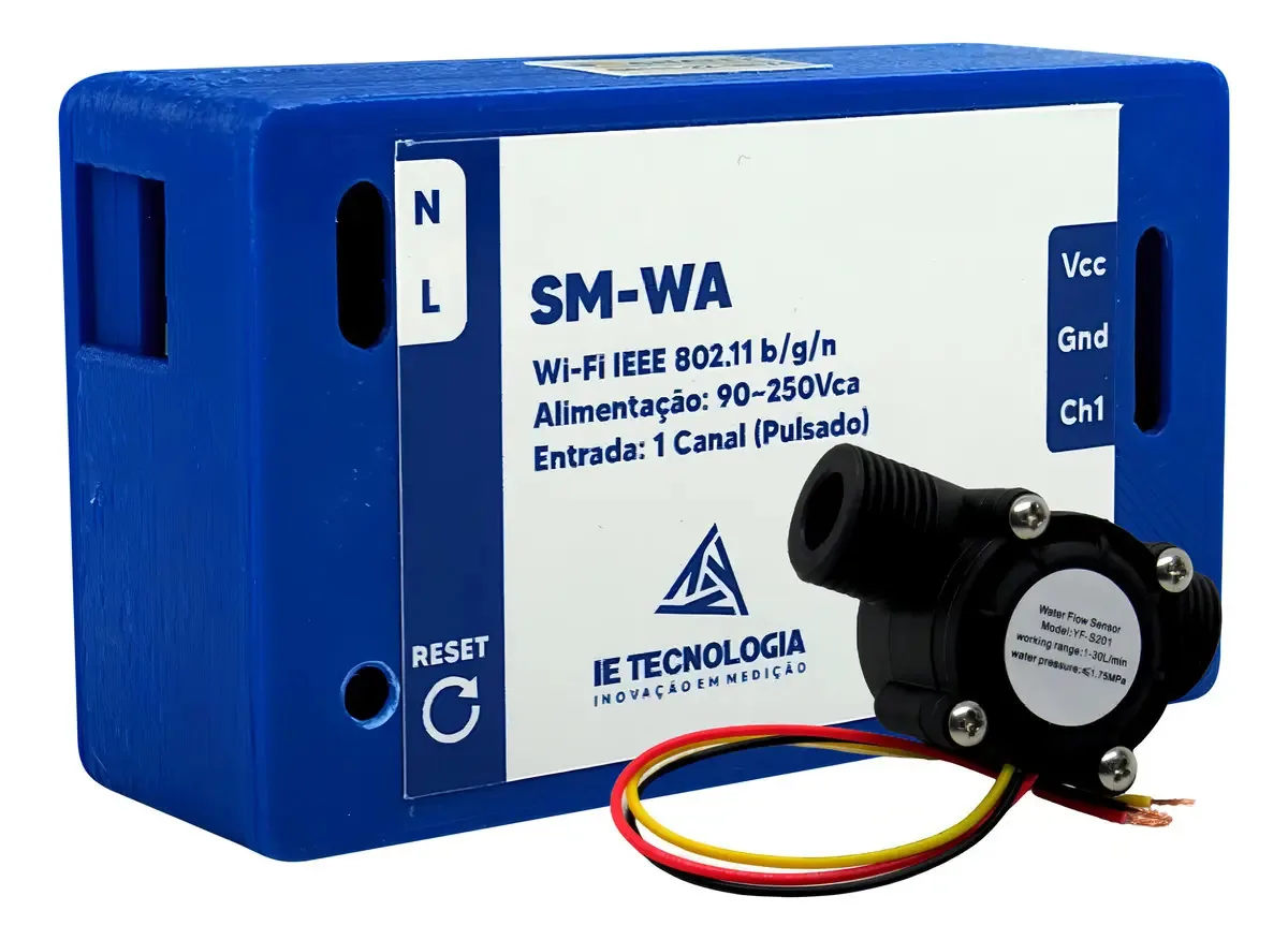 Medidor De Água Wi-fi Sm-wa - 1 Sensor 3/4 Saída Pulsada