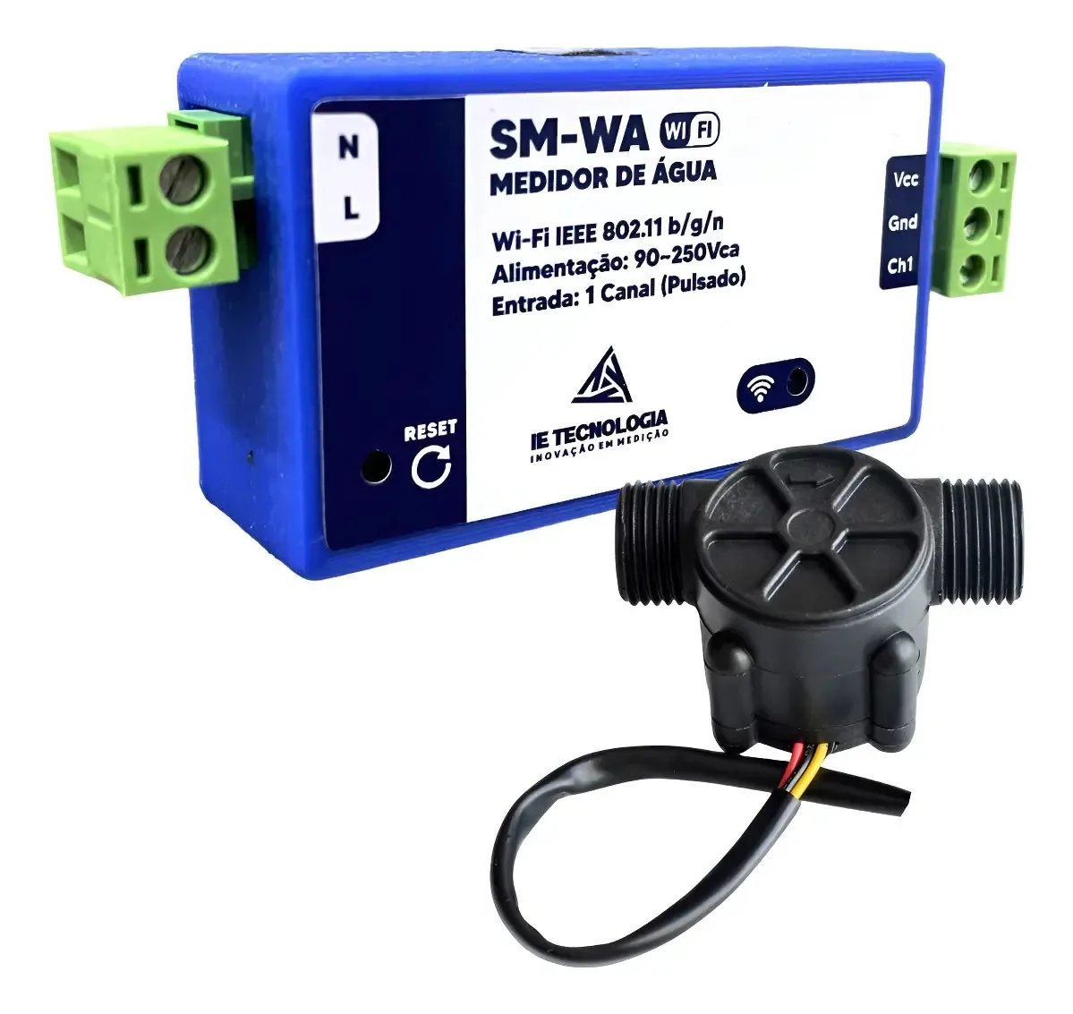 Ietecnologia Medidor De Água Wi-fi Sm-wa 1 Sensor 1/2 Saída Pulsada