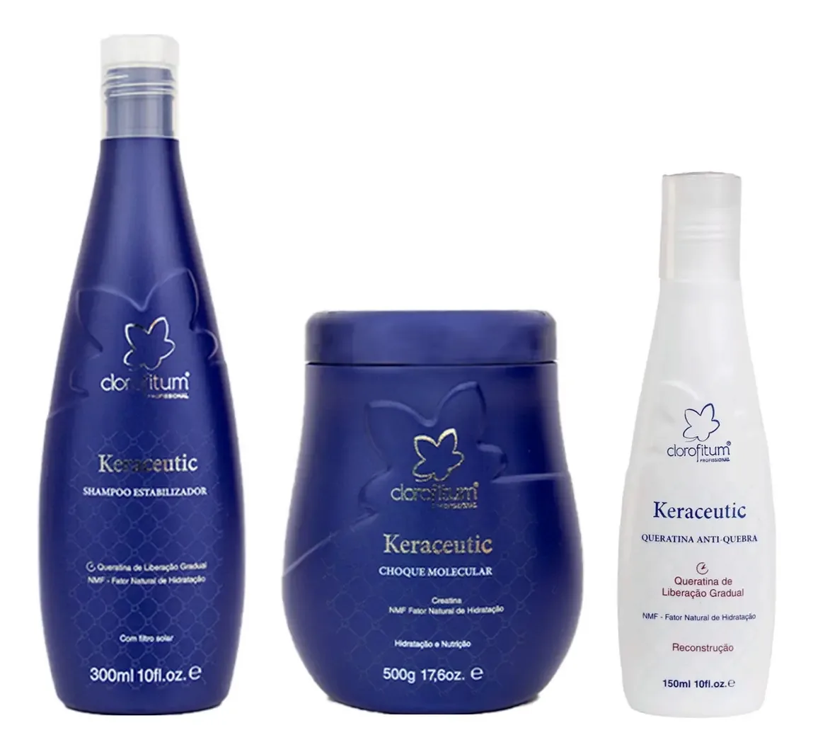 Clorofitum Keraceutic Shampoo E Máscara E Queratina