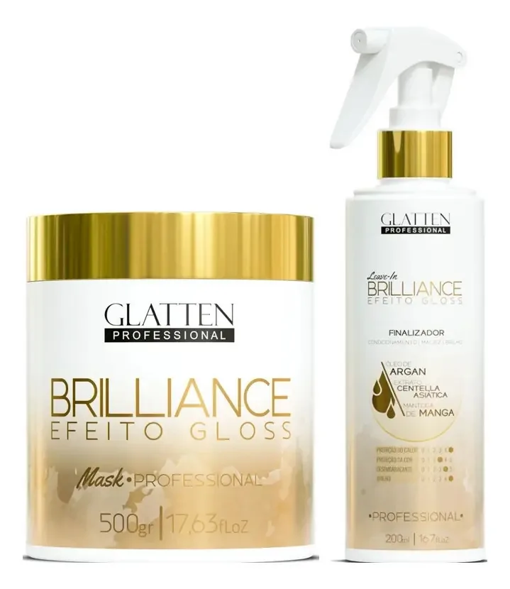 Glatten Brilliance Máscara E Leave-in
