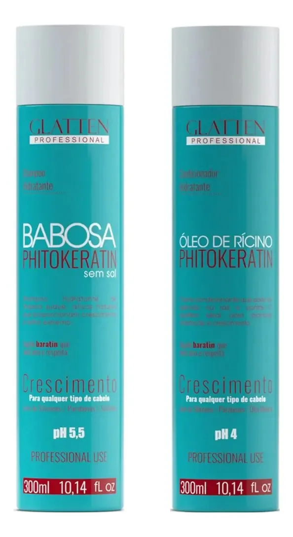 Glatten Phitokeratin Shampoo E Condicionador