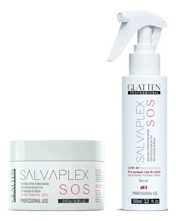 Glatten Salvaplex Máscara E Leave-in