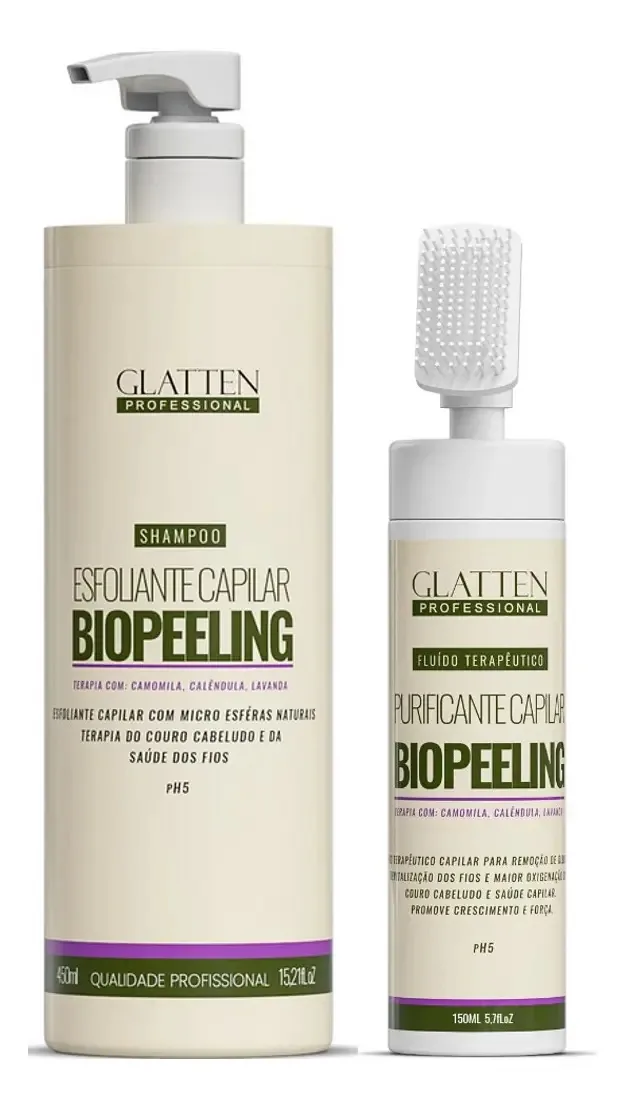 Glatten Biopeeling Shampoo E Fluído