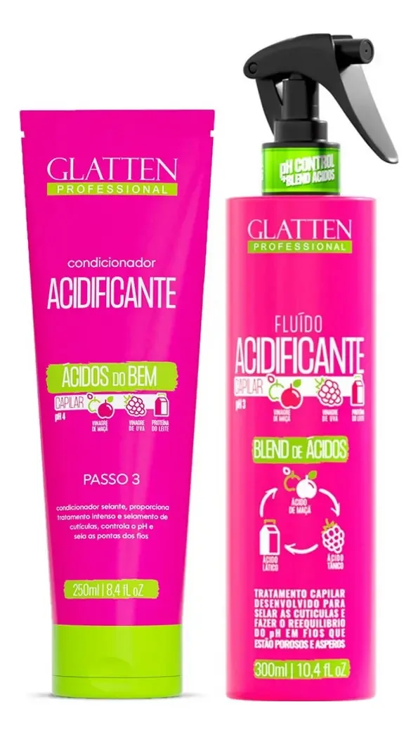 Glatten Acidificante Condicionador E Fluído