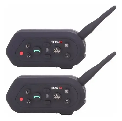 Comunicador Capacete Ejeas- E6 - 1200 Moto Bluetooth 2pcs