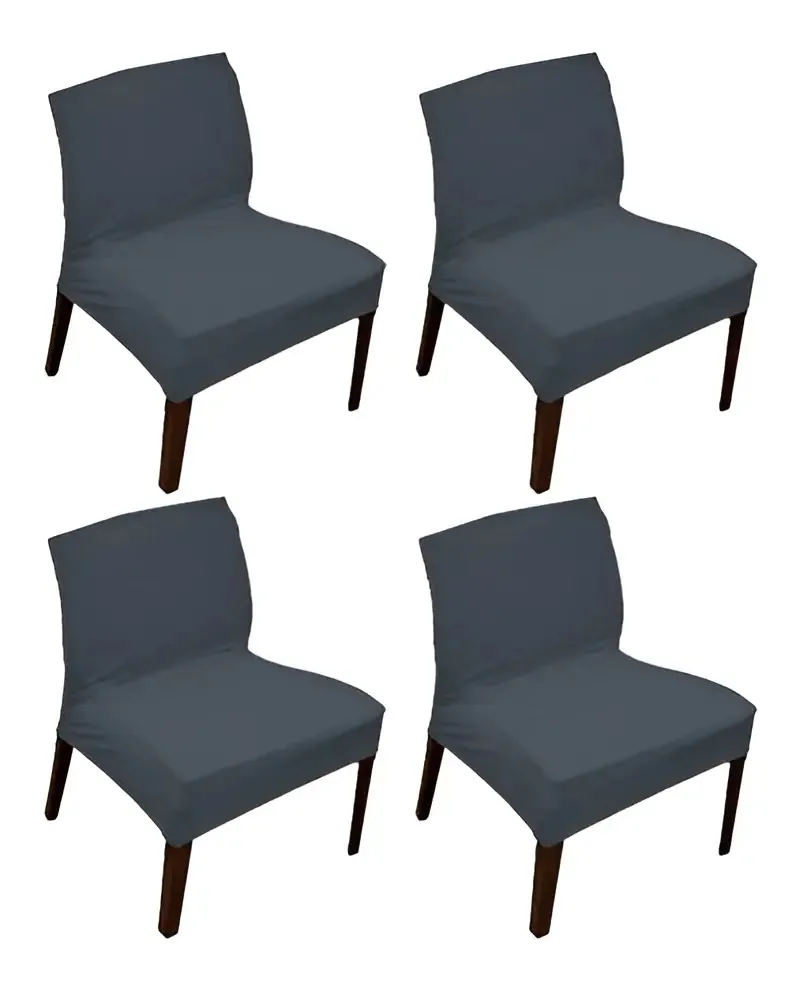 Kit de Capas para Cadeira Sultan Cinza, com 4 Unidades