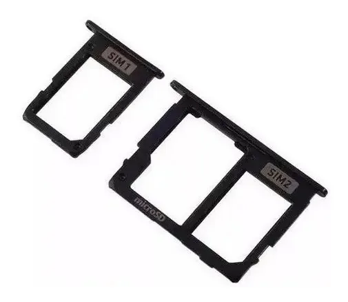 Bandeja Gaveta Chip Sim Card Micro Sd Galaxy J6 J600 Preto