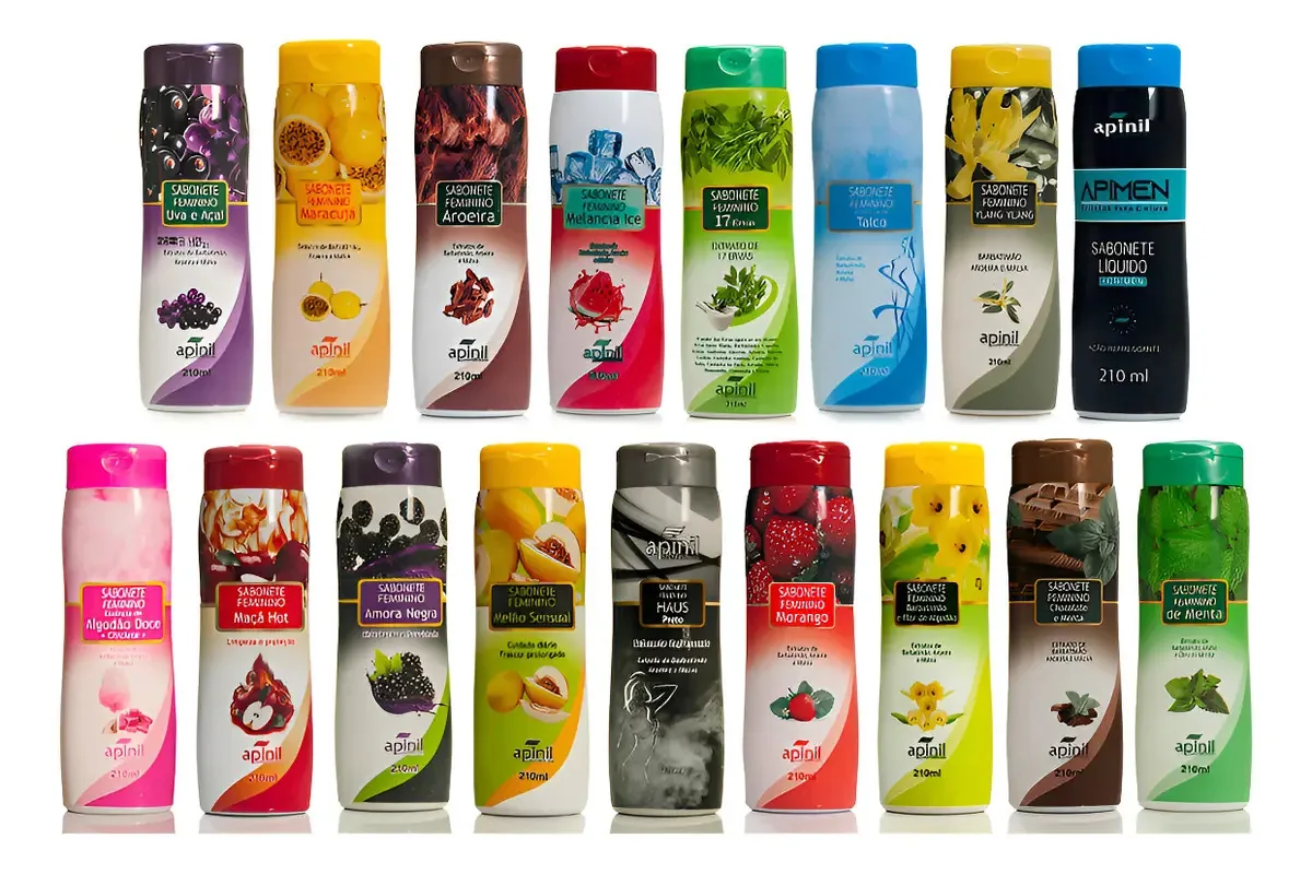 Kit 18 Sabonetes Líquidos Íntimo Apinil Sem