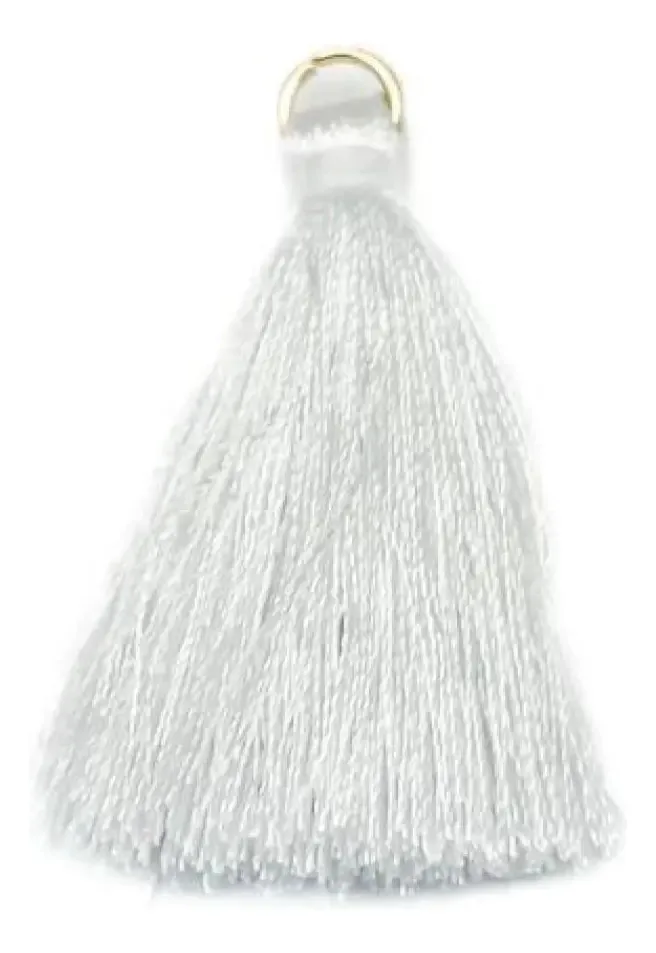 Franja Franja De Tassel Lb - Branco