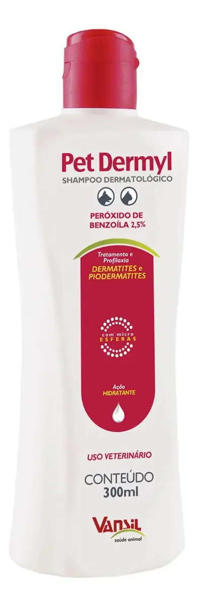 Shampoo Para Cachorros Pet Dermyl 300ml Vansil