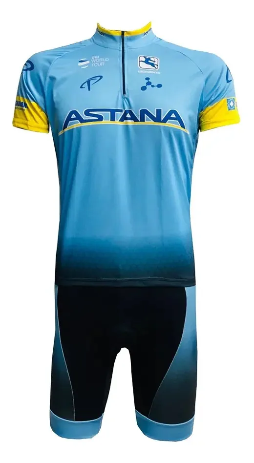 Conjunto Ciclismo Bermuda+camisa Astana