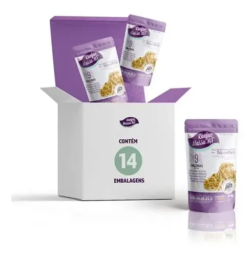 Kit 14 Massas Variadas Zero Carboidrato Konjac Massa 270g