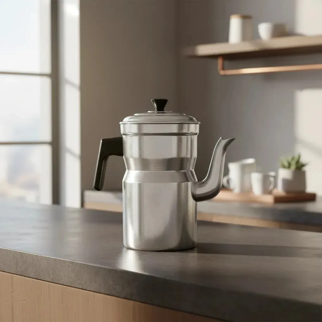 Bule Alumínio Da Aluminio 1.9L Bico Grande Café Chá Cozinha