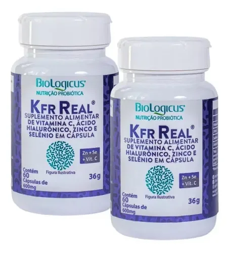 2 Kefir Real Zinco, Selênio, Vitamina C, Ácido Hialurônico Sabor Sem Sabor