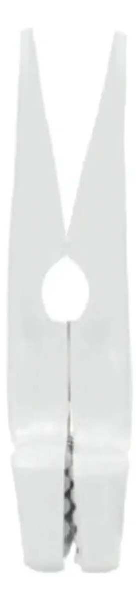 Kit 50 Presilhas Plástico Pequeno - Branco