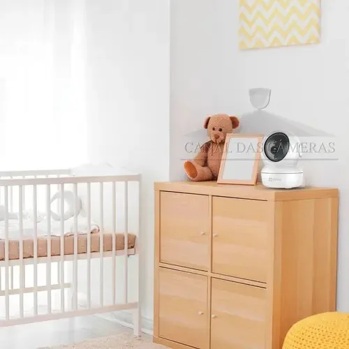 Babá Eletrônica Câmera Wifi Visão Noturna E Microfone Ezviz