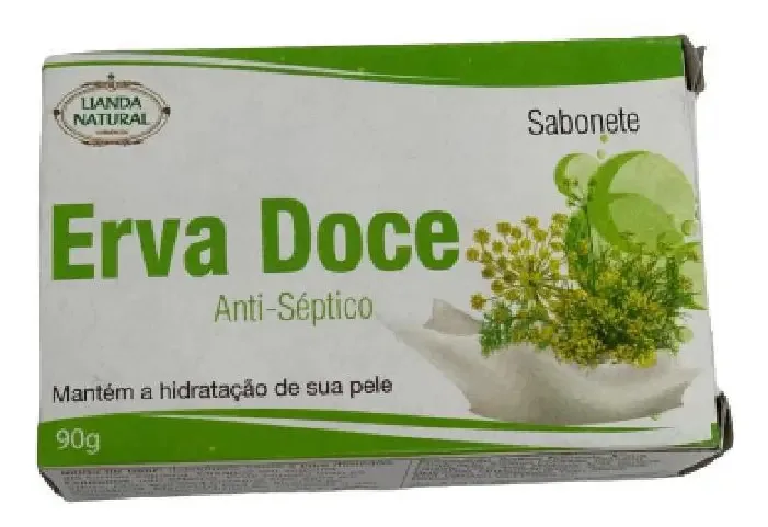 Kit Com 12 Sabonetes Em Barra Erva Doce 90g