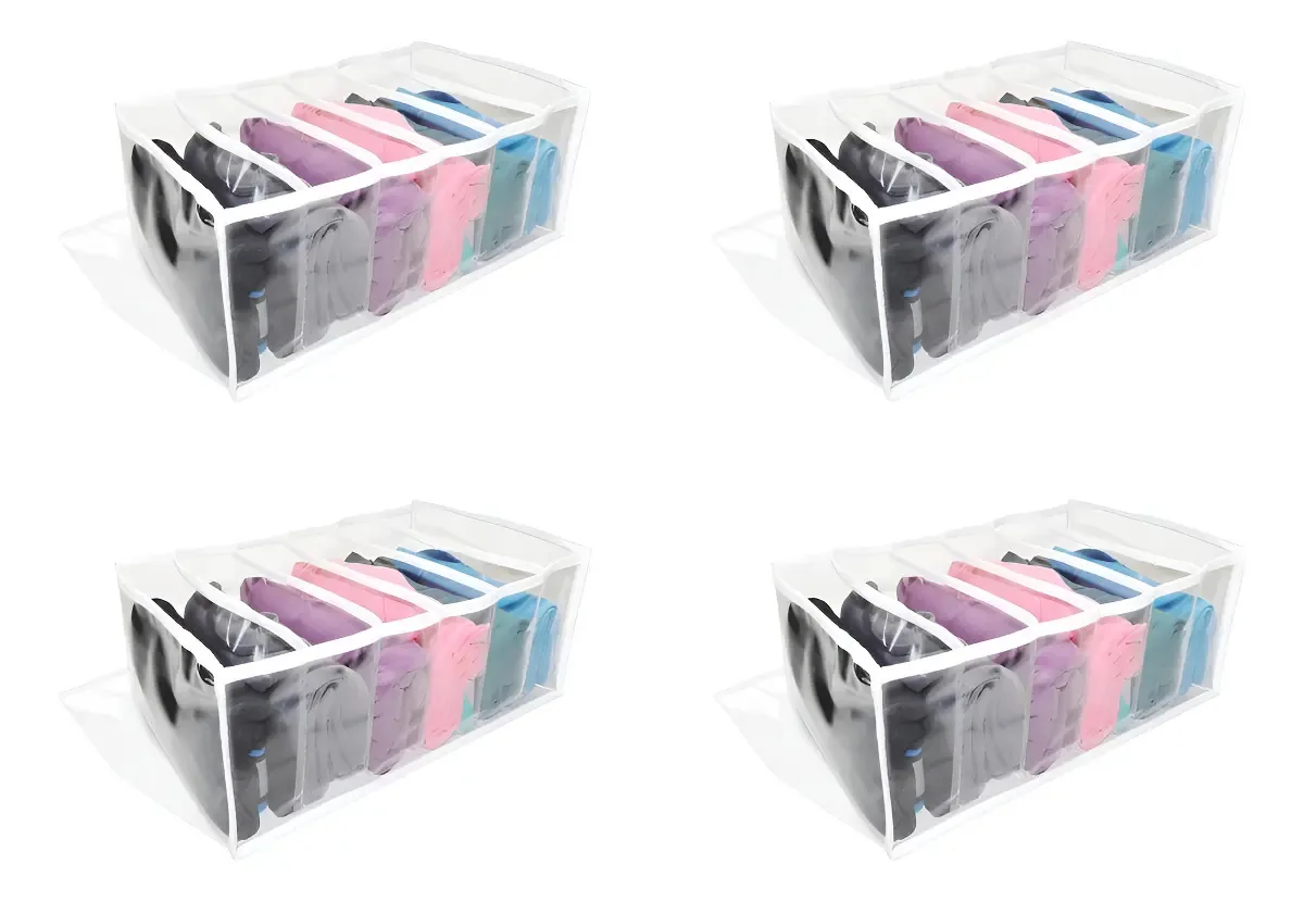 Kit 4 Colmeias Organizadoras Re.Organiza PVC Transparente Gavetas