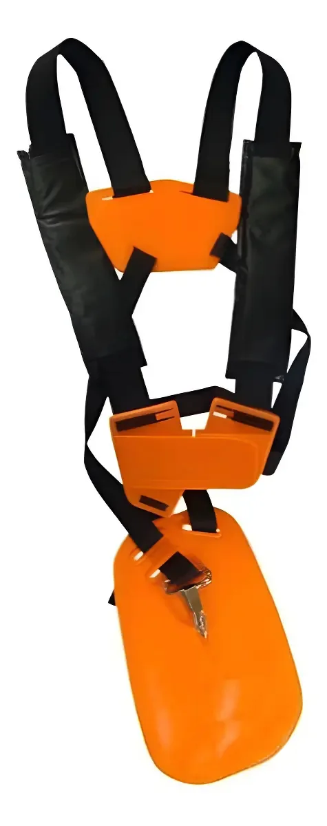 Cinto Duplo Para Roçadeiras Profissional Stihl Husqvarna Etc Cor Laranja