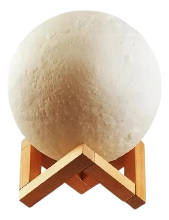 Luminária Lua 3d Abajur Luz Noturna Decorativo Led Quarto