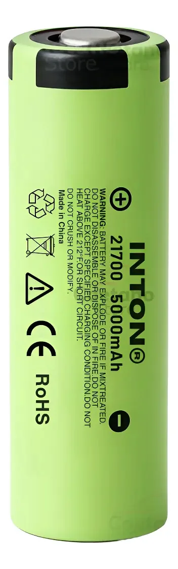 2 Baterias Recarregável 21700 5000mah 3.7v Lanterna Tática