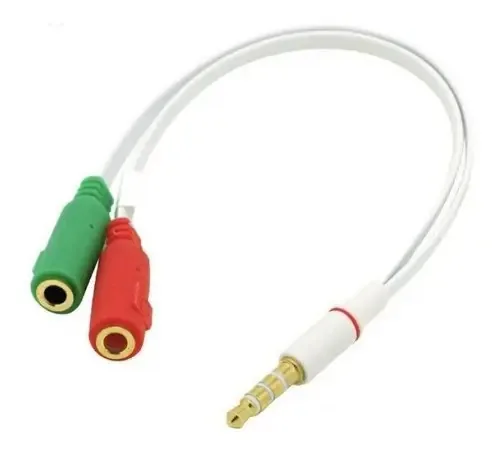 Adaptador P3 X P2 P/ Microfone E Headset Em Celular E Games