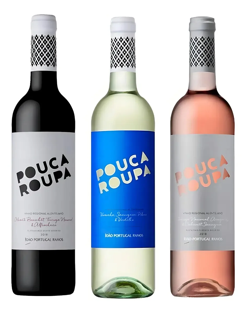 Kit Vinhos Pouca Roupa Tinto + Branco + Rosé 750ml