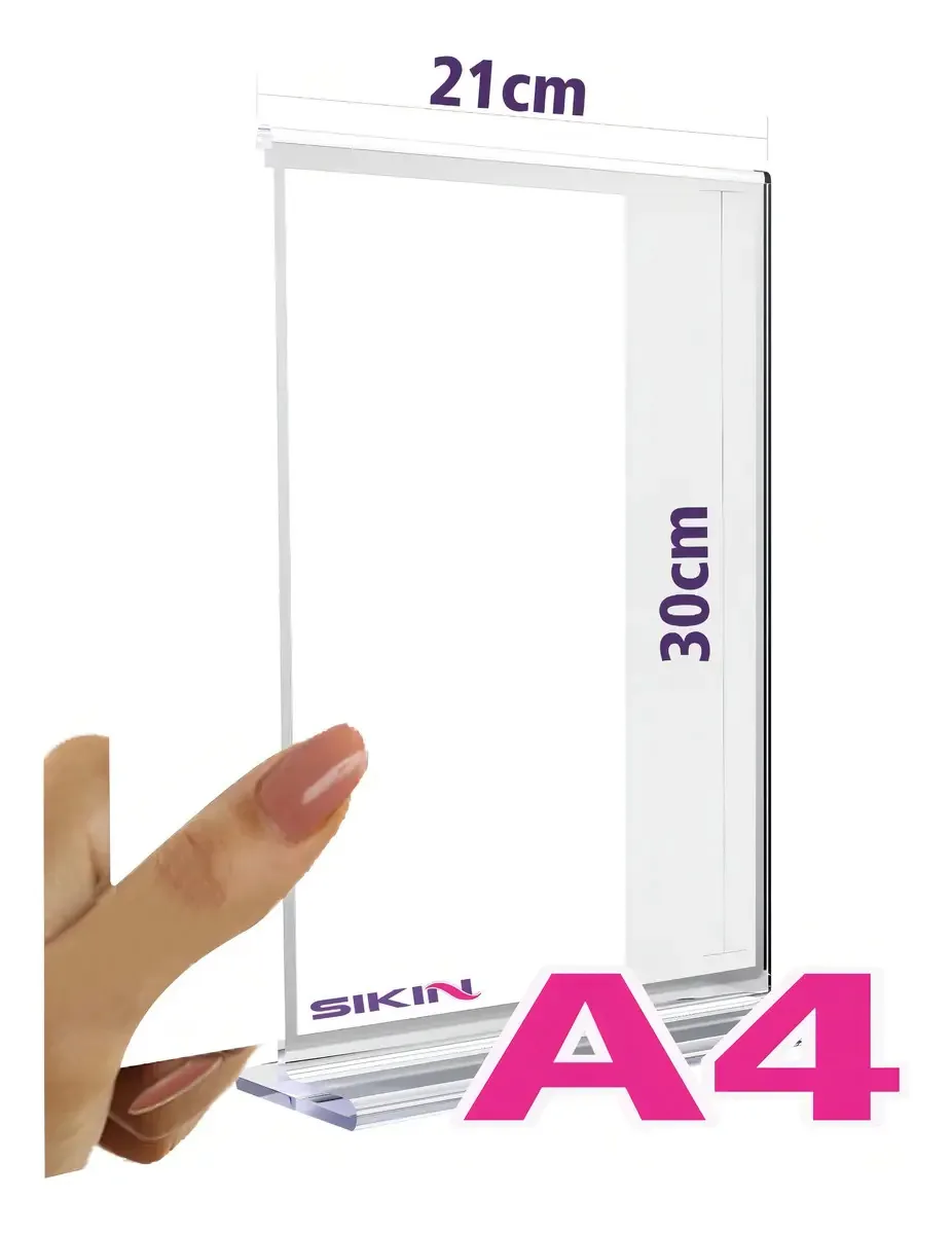 Display Acrilico T Papel Folha A4 21x30 Cm - 01 Unidade