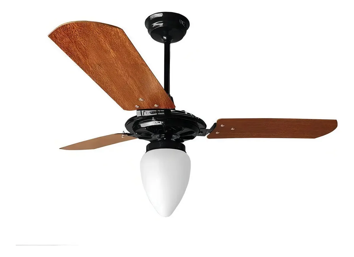 Ventilador de Teto Ventex Rico 150W 127V com Controle e Luz MDF Mogno