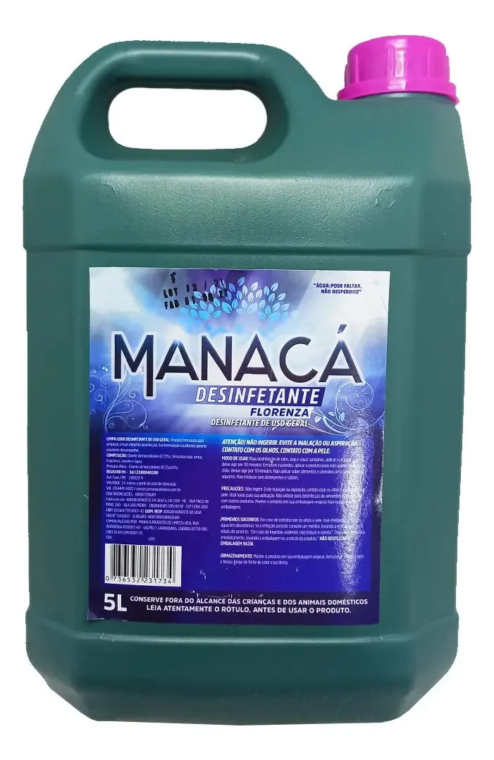Limpador Manaca várias fragrâncias em galão grande