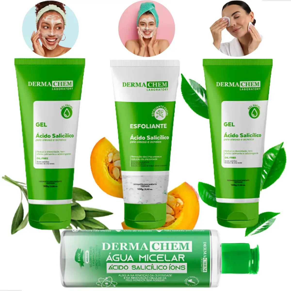 Kit Skincare Profissional Cuidado Com A Pele Limpeza Facial