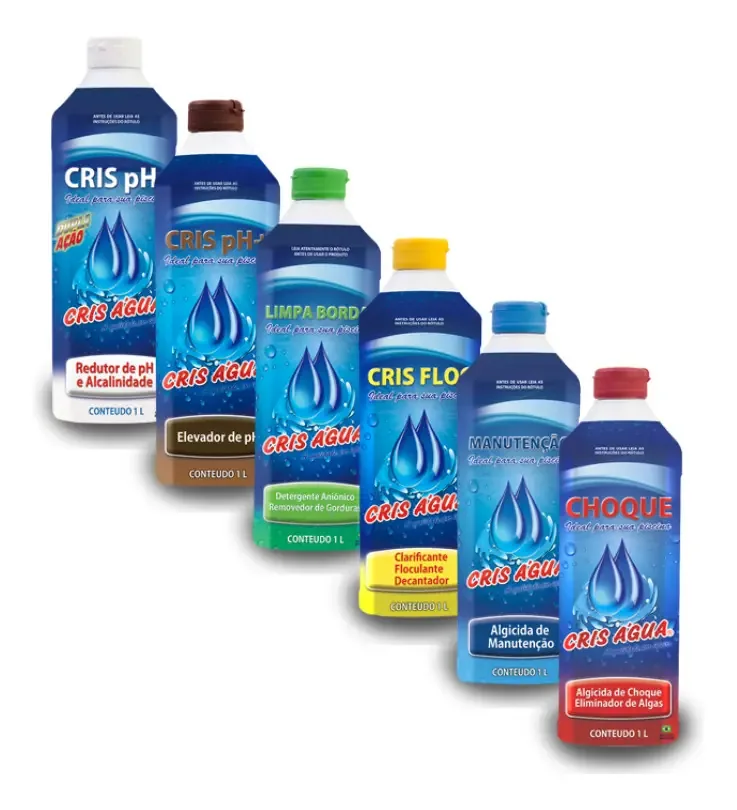 Kit Limpeza E Tratamento De Piscinas Completo