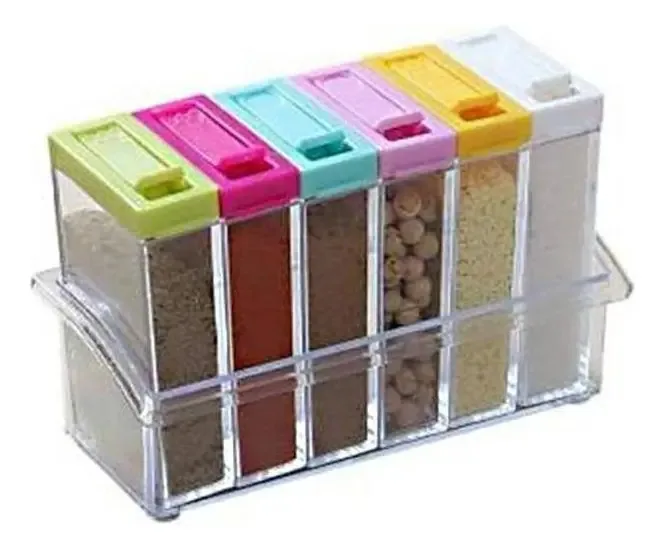 Porta Temperos Condimentos Organizador Com Suporte Cozinha