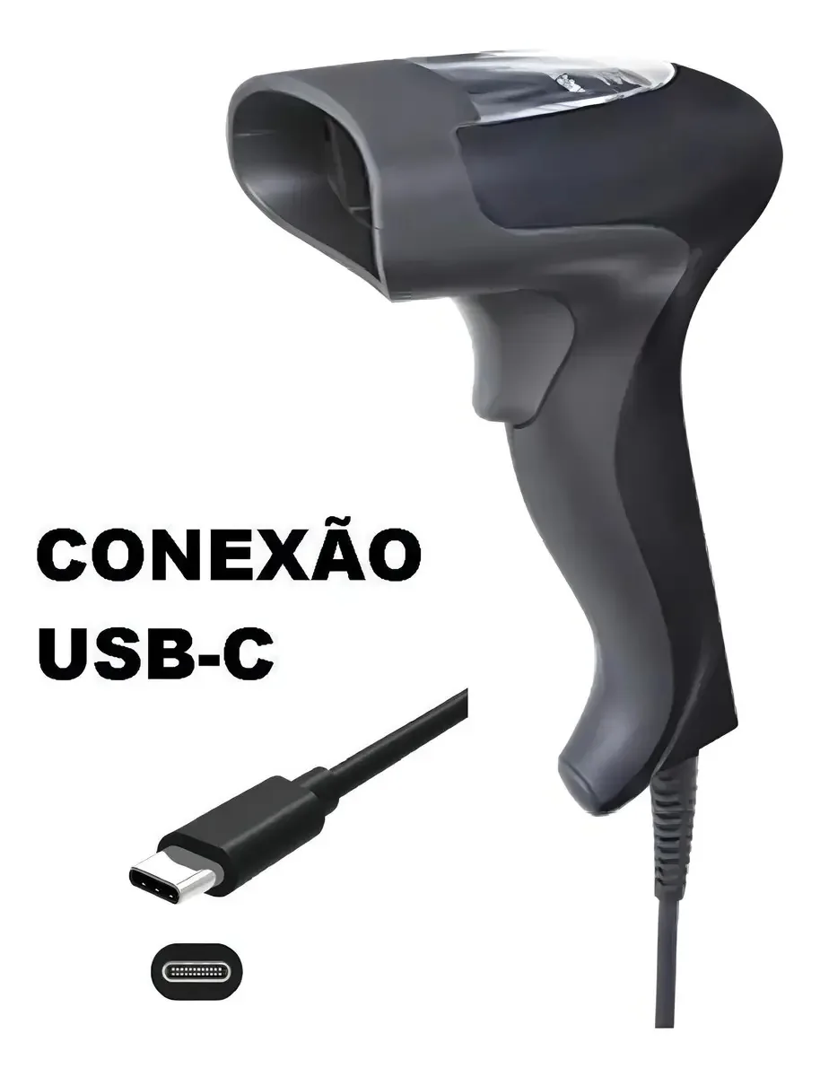 Scanner Código Barras 1d Conector Usb-c Celular Smartphone