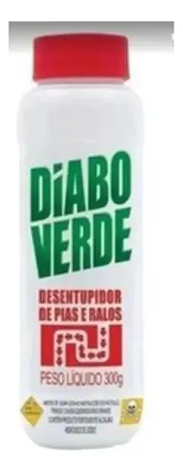 Desentupidor De Pias Ralos Vasos 300g Diabo Verde Granulado