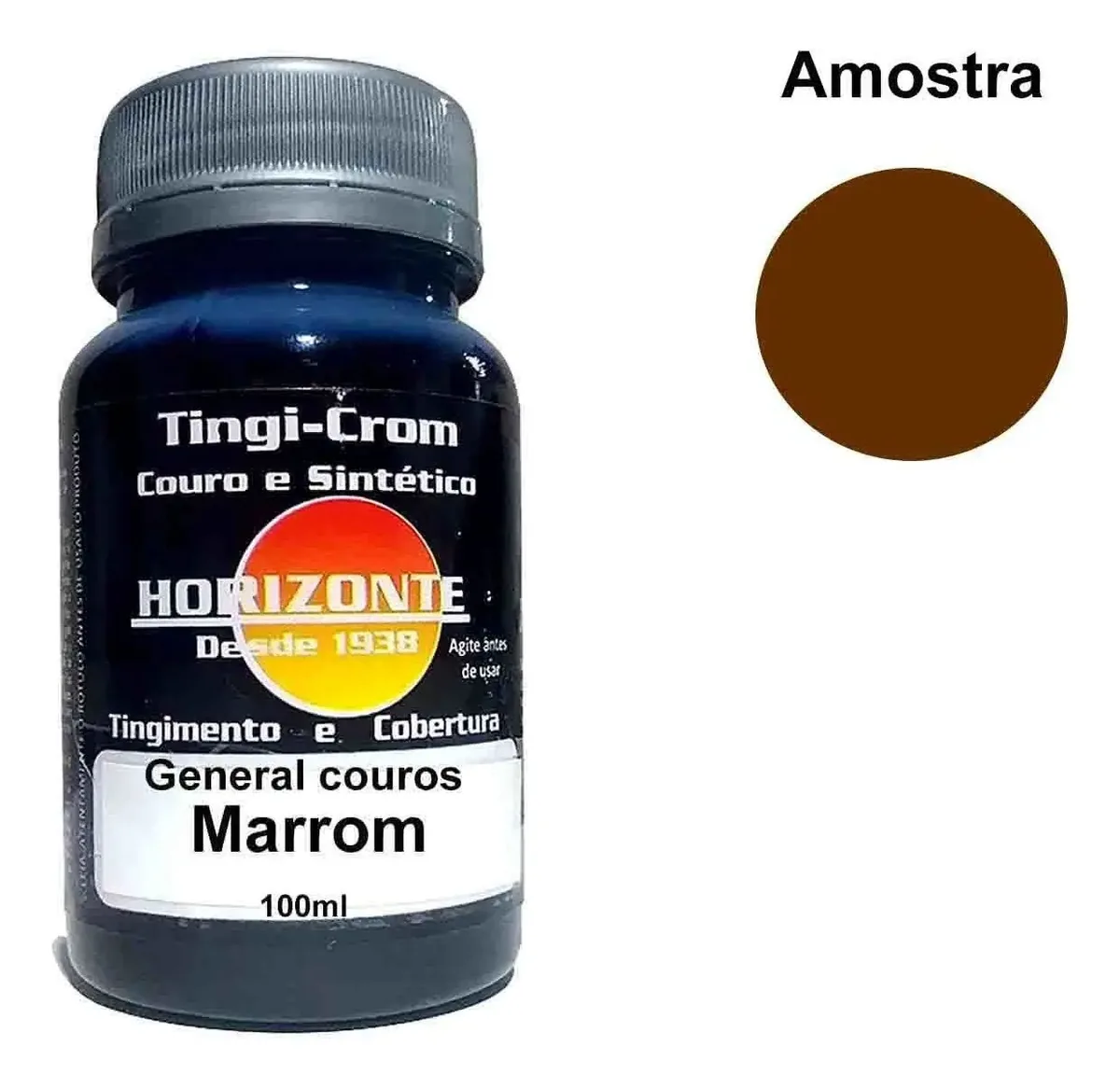 Tinta Para Couro Marrom 100ml Horizonte