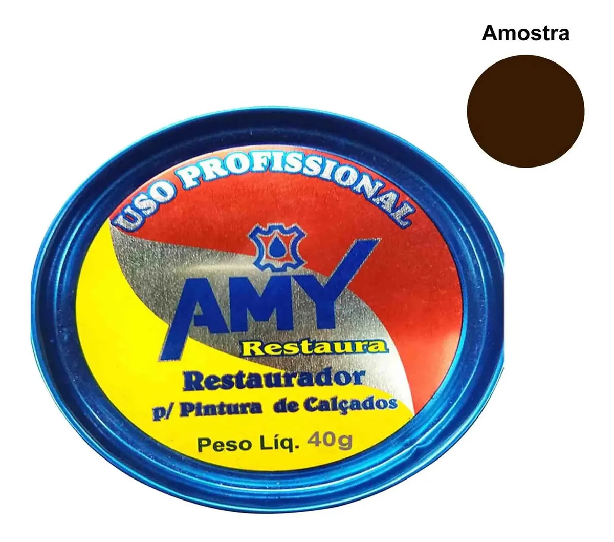 Graxa Para Sapato, Couro Restaurador Amy 40g