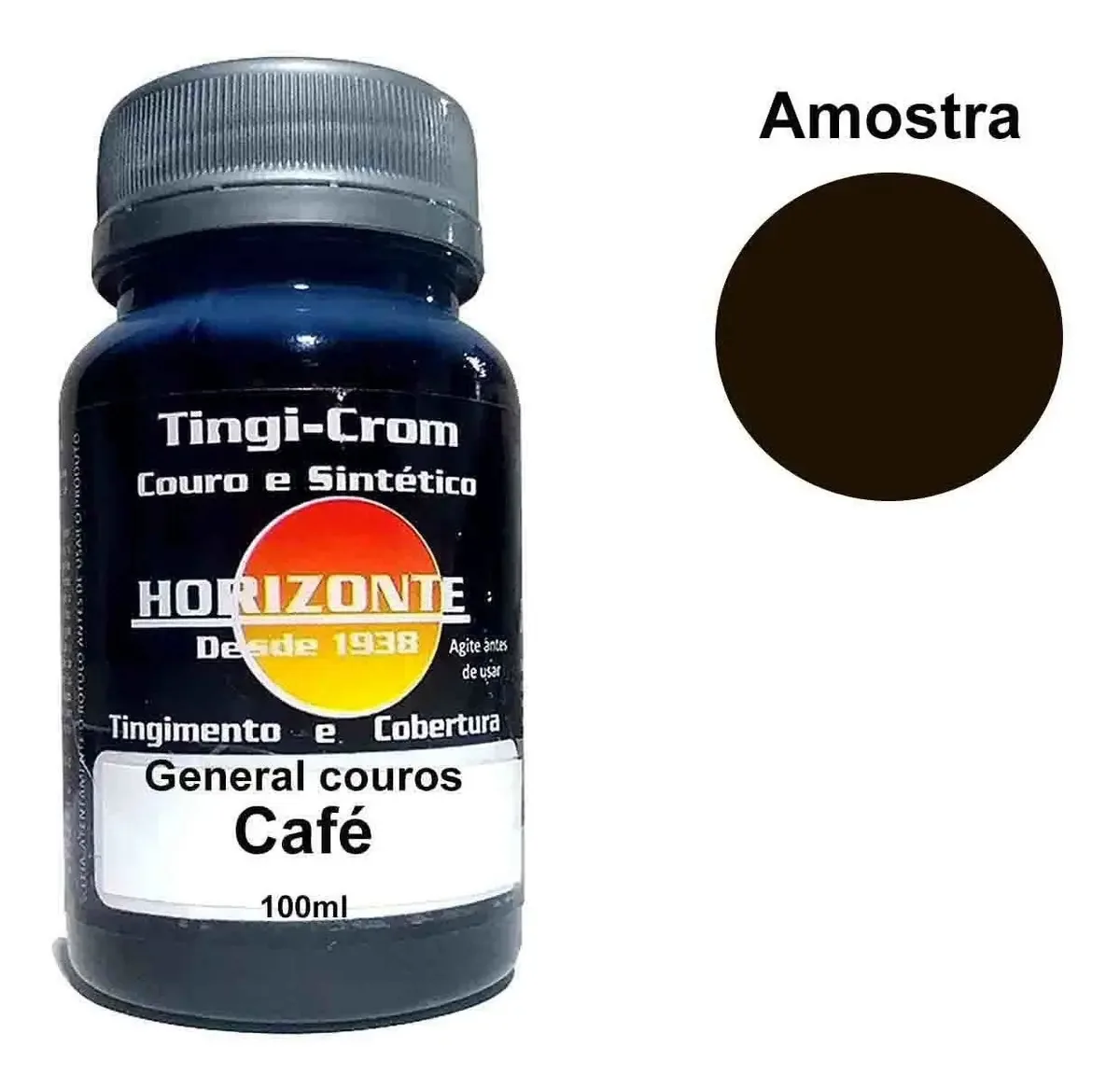 Tinta Para Couro Café 100ml Horizonte